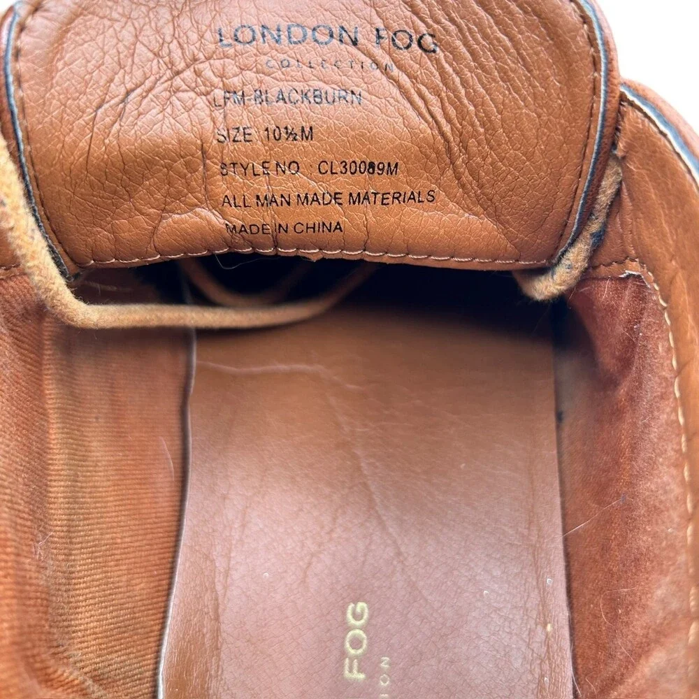 London Fog Collection Men's Brown LFM Blackburn Chukka Dress Boots Size 10.5M